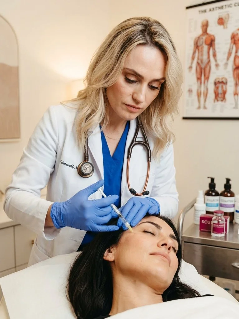 Sculptra collagen biostimulator injection at Desert Bloom Skincare Scottsdale